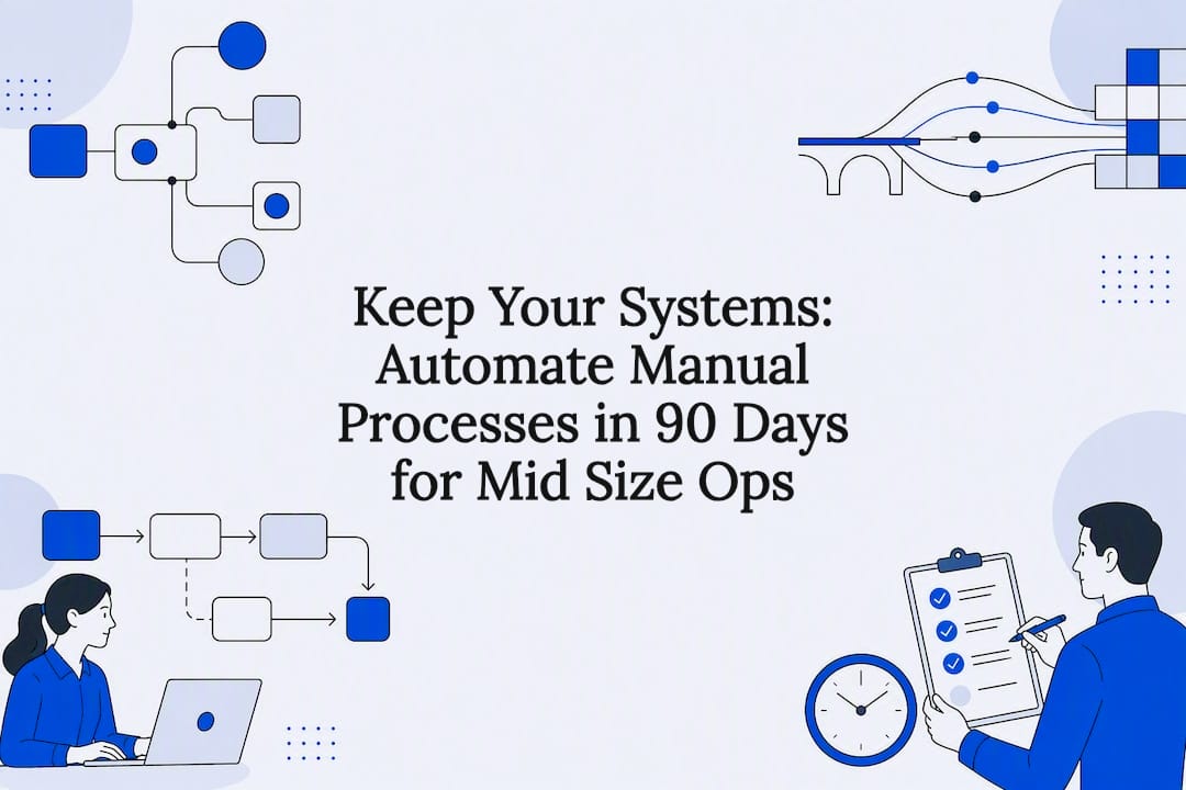 Automation workflow title card illustration