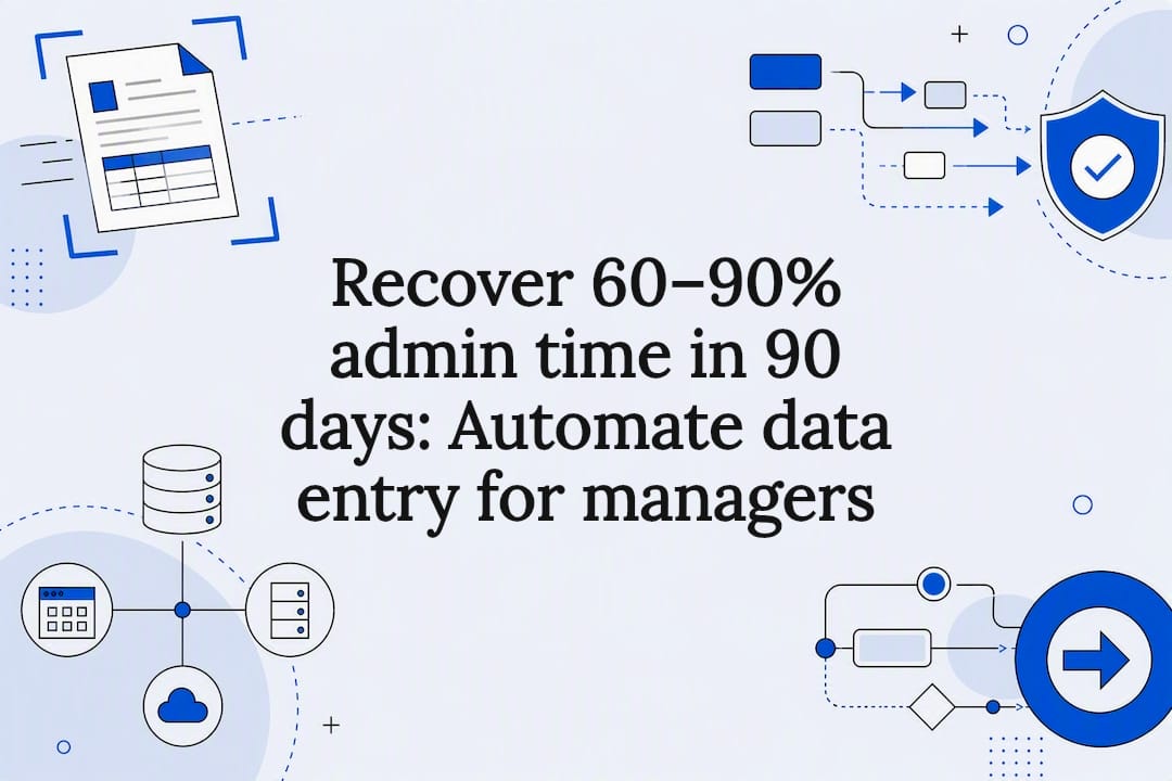 Automated data entry process title card