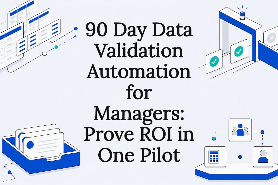 Data validation automation title card